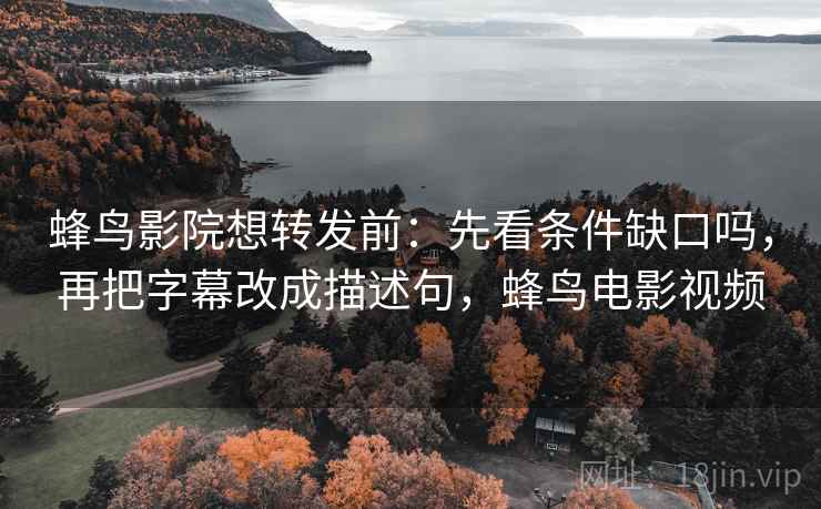 蜂鸟影院想转发前：先看条件缺口吗，再把字幕改成描述句，蜂鸟电影视频